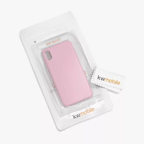 Husa pentru Apple iPhone XR, Silicon, Rose Gold, 45910.156
