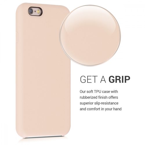 Husa pentru Apple iPhone 6 / iPhone 6s, Silicon, Crem, 40223.154