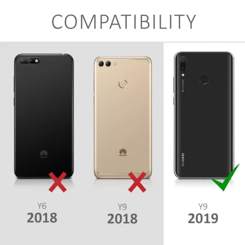 Husa pentru Huawei Y9 (2019), Piele ecologica, Multicolor, 48780.02