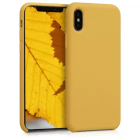   Husa pentru Apple iPhone X / iPhone XS, Silicon, Galben, 42495.143