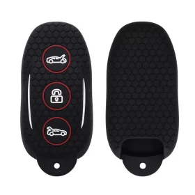   Husa Cheie Auto pentru Tesla - Model S - Smart Key, kwmobile, Silicon, Negru, 49066.01
