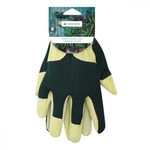 Manusi de gradinarit din piele intoarsa Navaris, Marime L, Tesatura Spandex, 49174.03