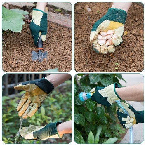 Manusi de gradinarit din piele intoarsa Navaris, Marime XL, Tesatura Spandex, 49174.04