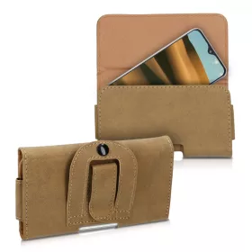   Husa Universala pentru telefon, Piele ecologica, Maro, 49434.05