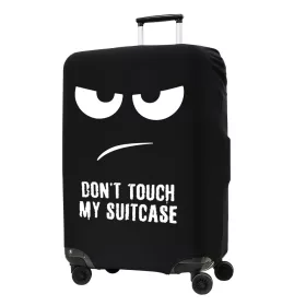   Husa pentru troler marime XL, Kwmobile, Negru/Alb, Lycra, 45230.4.01