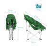 Scaun pliabil de exterior Navaris, Suporta pana la 150 kg, Captusit, Verde, 45134.1.80