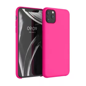 Husa pentru Apple iPhone 11 Pro Max, Silicon, Roz, 49725.08