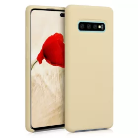   Husa pentru Samsung Galaxy S10 Plus, Silicon, Galben, 49028.158