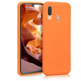   Husa pentru Samsung Galaxy A40, Silicon, Portocaliu, 48547.150