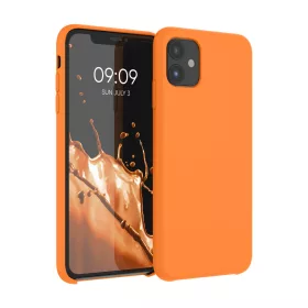 Husa pentru Apple iPhone 11, Silicon, Portocaliu, 49724.150