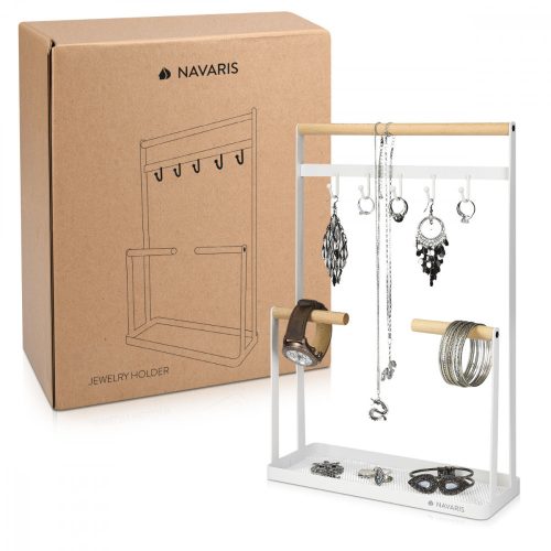 Suport pentru bijuterii din metal si lemn, 50574.02