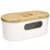 Cos de paine cu capac de bambus, 34,2 x 18,6 x 13 cm, 50595.01