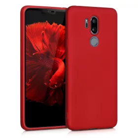   Husa pentru LG G7 ThinQ / G7 Fit / G7 One, Silicon, Rosu, 45159.36
