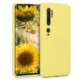   Husa pentru Xiaomi Mi Note 10 / Mi Note 10 Pro, Silicon, Galben, 50948.49
