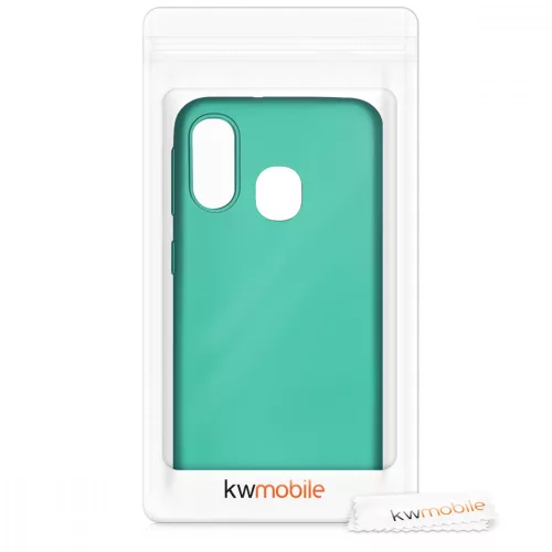 Husa pentru Samsung Galaxy A40, Silicon, Verde, 48546.128