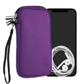   Husa Universala pentru telefon L - 6,5 inch, Neopren, Mov, 46188.3.38
