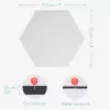Set 6 panouri hexagonale Navaris pentru mesaje, 15x17,7 cm, cu pini si banda adeziva, 46230.05