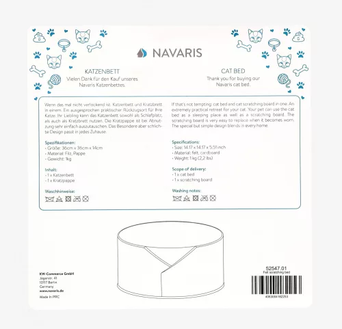 Carton de zgariat pentru pisici Navaris, 52547.01