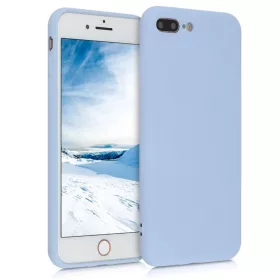   Husa pentru Apple iPhone 8 Plus / iPhone 7 Plus, Silicon, Albastru, 49981.58