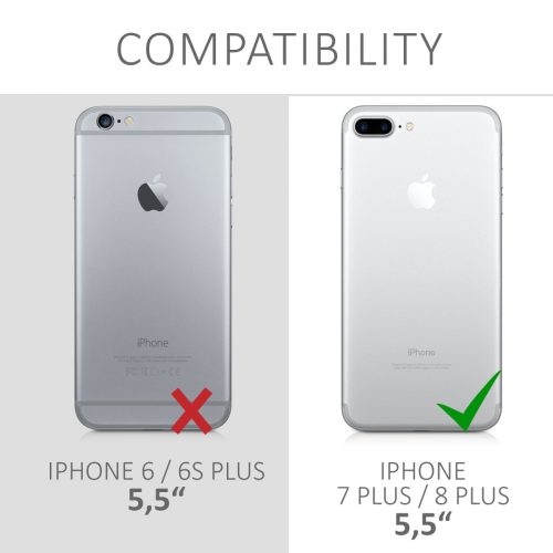 Husa pentru Apple iPhone 8 Plus / iPhone 7 Plus, Silicon, Albastru, 49981.58