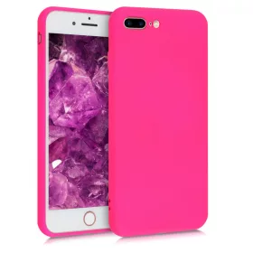   Husa pentru Apple iPhone 8 Plus / iPhone 7 Plus, Silicon, Roz, 49981.77
