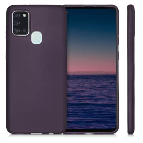 Husa pentru Samsung Galaxy A21s, Silicon, Mov, 52495.115