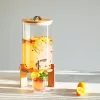 Dozator de bauturi din sticla Navaris cu robinet si stand, 5 l, Alb, 46785.06