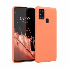   Husa pentru Samsung Galaxy A21s, Silicon, Portocaliu, 52494.203