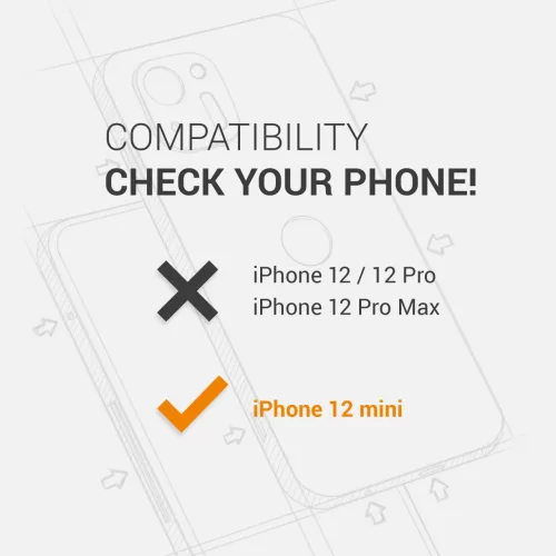 Husa pentru Apple iPhone 12 Mini, Silicon, Argintiu, 53034.01