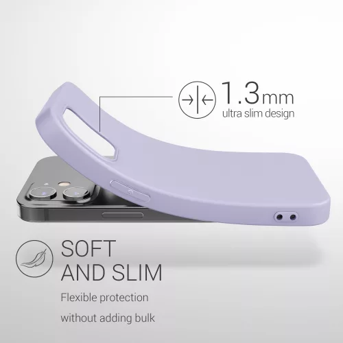 Husa pentru Apple iPhone 12 Mini, Silicon, Mov, 53042.108