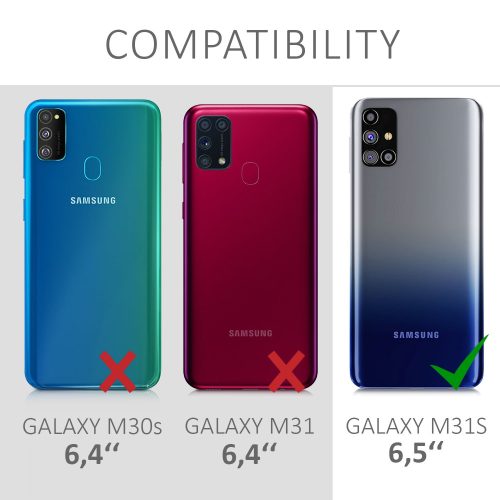 Husa pentru Samsung Galaxy M31s, Silicon, Negru, 53313.47