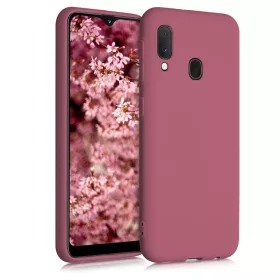   Husa pentru Samsung Galaxy A20e, Silicon, Roz, 48738.167, kwmobile