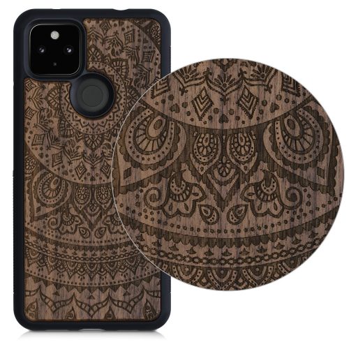 Husa pentru Google Pixel 4a 5G, Lemn, Maro, 53901.01