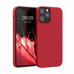   Husa pentru Apple iPhone 12 / iPhone 12 Pro, Silicon, Rosu, 52641.208