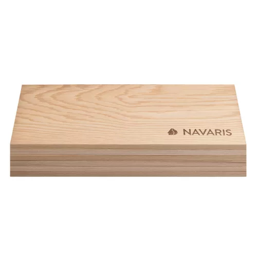 Set 6 x Scanduri de cedru Navaris pentru afumare, 30 x 14 cm, 54038.02