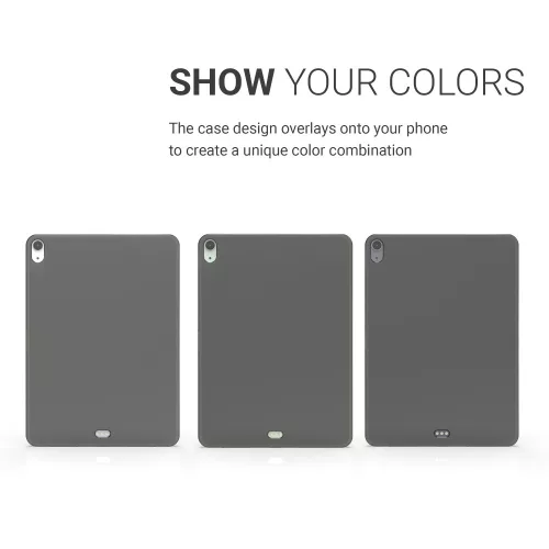 Husa pentru Apple iPad Air 4 (2020), Silicon, Negru, 53417.01