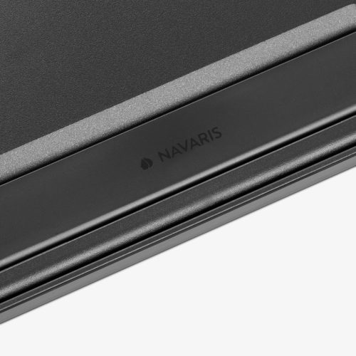 Masa laptop Navaris, reglabila 9 unghiuri, 37.6x28x5.8 cm, perna dubla, negru, plastic/textil