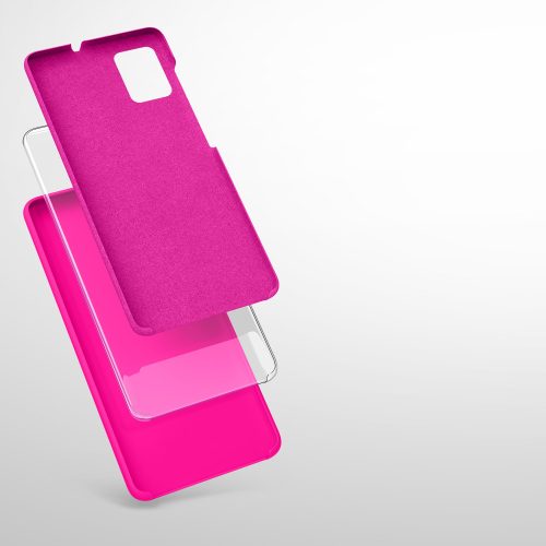 Husa pentru Samsung Galaxy A51, Silicon, Roz, 51197.77