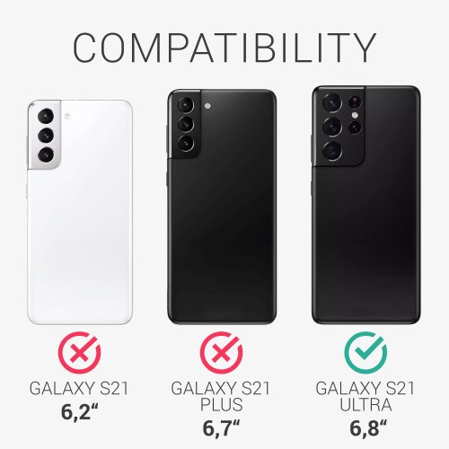 Husa pentru Samsung Galaxy S21 Ultra, Silicon, Verde, 54074.57