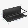 Raft magnetic Navaris, 24.4x12x9.3 cm, 2.5 kg capacitate, condimente, metal/magneti, negru, metal