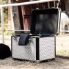 Cutie pentru accesorii ingrijire cai Navaris, Aluminiu, Argintiu, 50875.03