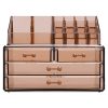 Organizator pentru cosmetice cu sertare Navaris, Maro transparent, 54656.05
