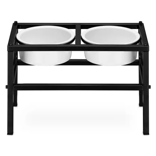 Set 2 Boluri pentru caini inalti cu suport 28 cm Navaris, 750 ml, 54854.1