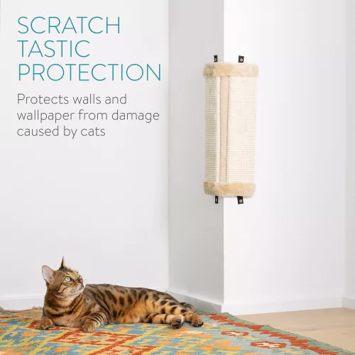 Covor din sisal Navaris de zgariat pentru pisici, 43 x 22 cm, bej , 54855.11
