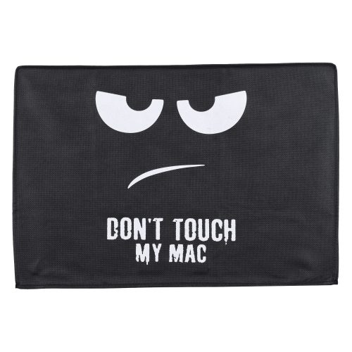 Husa pentru monitor Apple iMac 24", Kwmobile, Negru/Alb, Textil, 55052.01