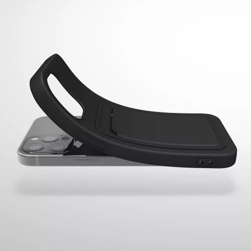Husa pentru iPhone 12 / iPhone 12 Pro, Silicon, Negru, 55112.01