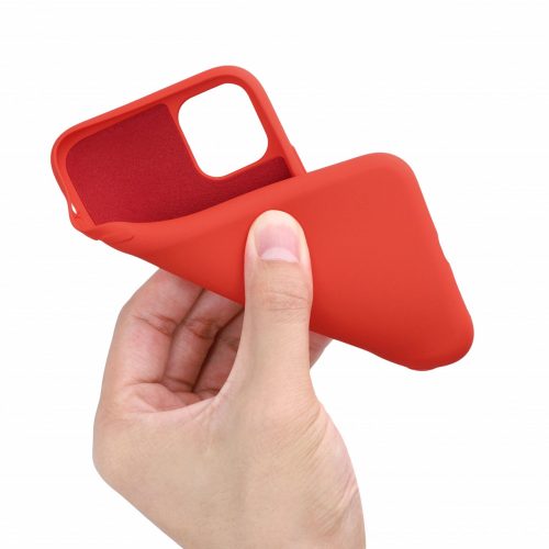 Husa pentru iPhone 11, Silicon, Rosu, 50791.218