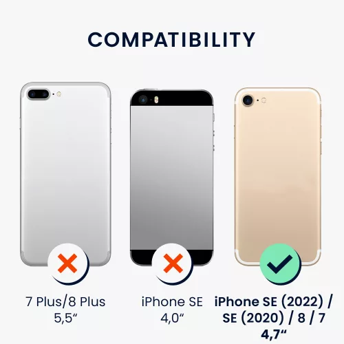 Husa pentru iPhone 8 / iPhone 7 / iPhone SE 2, Silicon, Albastru, 49979.224