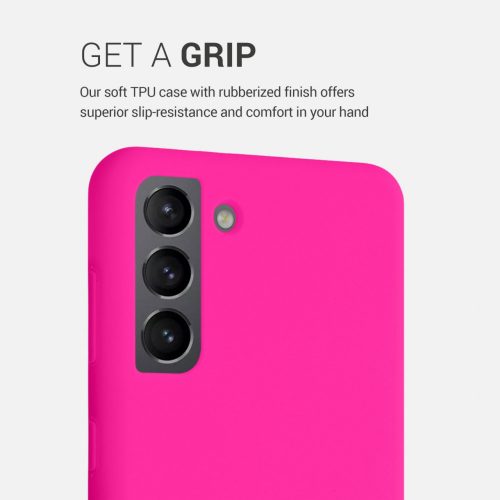 Husa pentru Samsung Galaxy S21 Plus, Silicon, Roz, 54066.77, kwmobile