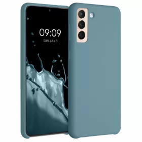   Husa pentru Samsung Galaxy S21 Plus, Silicon, Albastru, 54066.206
